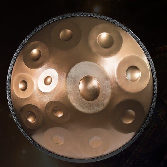 Handpan, Ханг, hang drum на 12 нот 55см золотой
