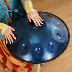Handpan, Ханг, hang drum на 10 нот 55см синий